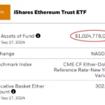 Assets in BlackRock’s Spot Ethereum ETF Exceed $1 Billion