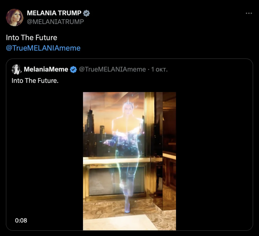 Melania Trump re-ads her memcoin despite the $10 million token sales scandal - Cryptol melania